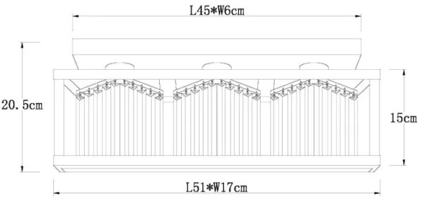 Globo 15697-3D - Plafoniera MATHILDE 3xE27/40W/230V