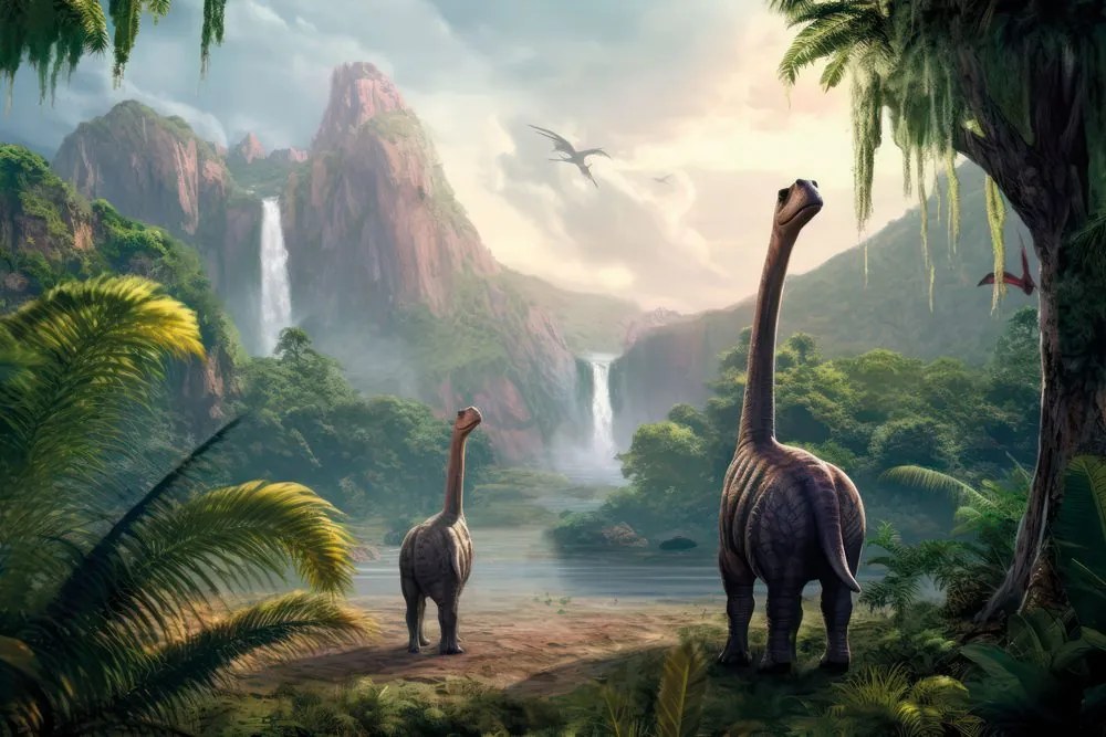 Carta da parati – Terra dei dinosauri