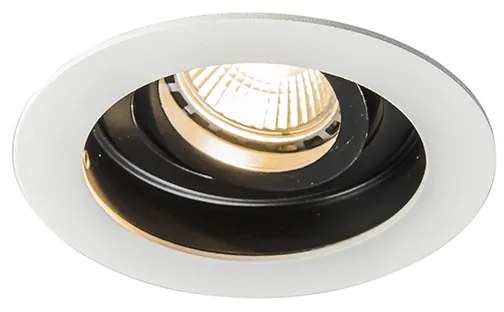 Faretto da incasso smart bianco con acciaio con Wifi GU10 - Rondoo