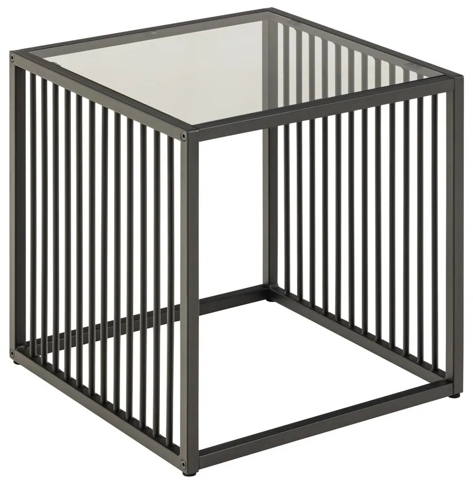 Tavolo contenitore con piano in vetro 40x40 cm Strington - Actona