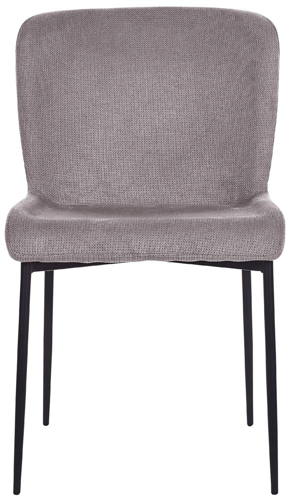 Set di 2 sedie tessuto grigio scuro ADA Beliani