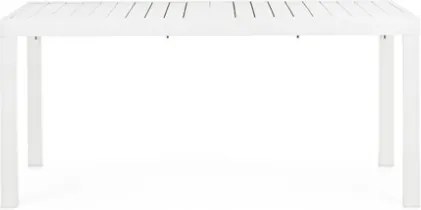 Tavolo In Alluminio Bianco Allungabile Da Esterno 90x160-240 Cm Hilde Bizzotto