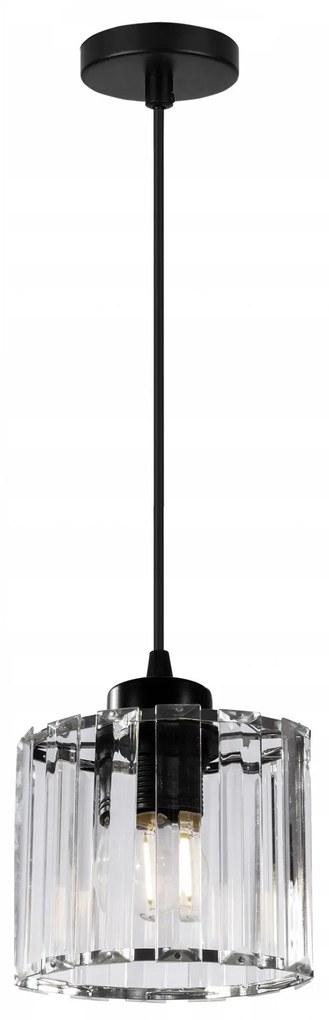 LAMPADA DA SOFFITTO CRISTALLO BLACK APP511-1CP