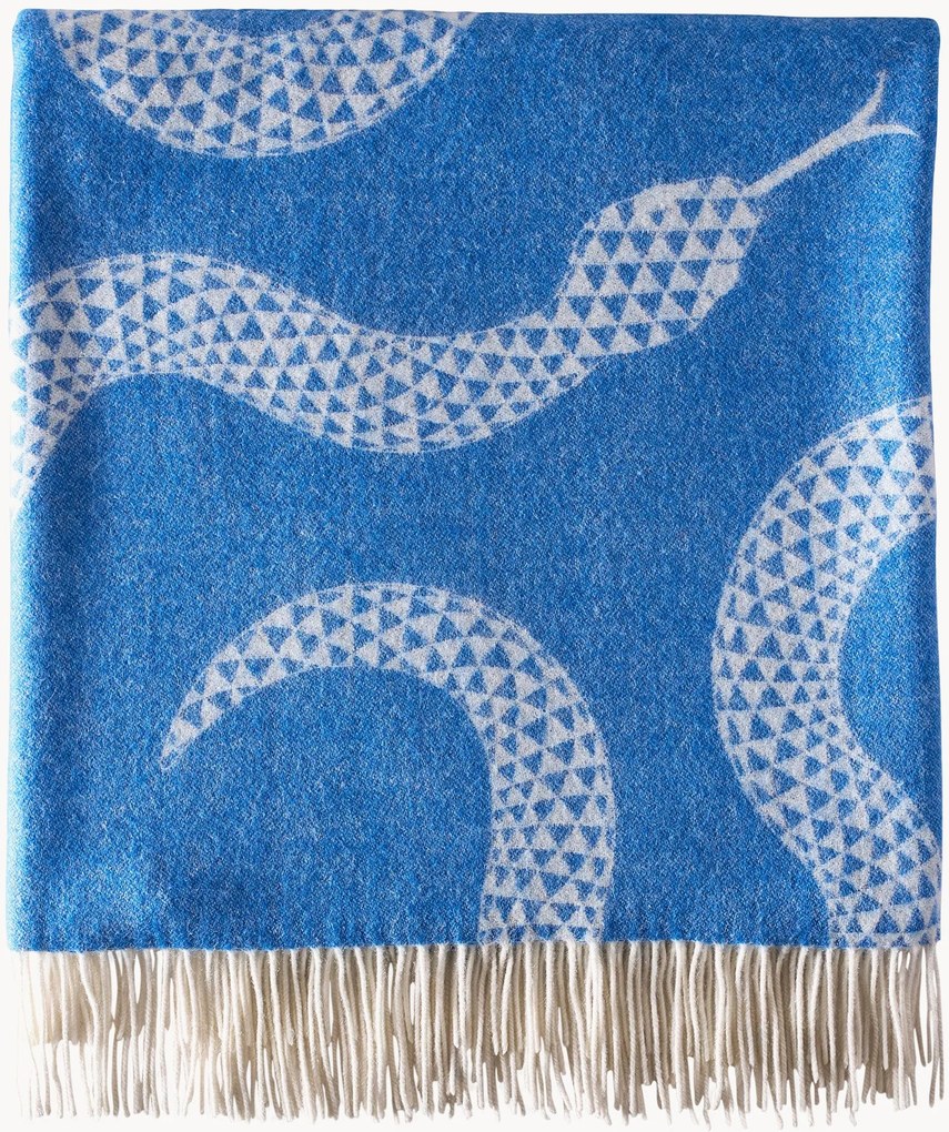 Coperta in lana merino fatta a mano Eden