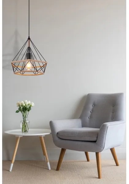 Globo 69029 - Lampadario a sospensione con filo ULLEU 1xE27/60W/230V