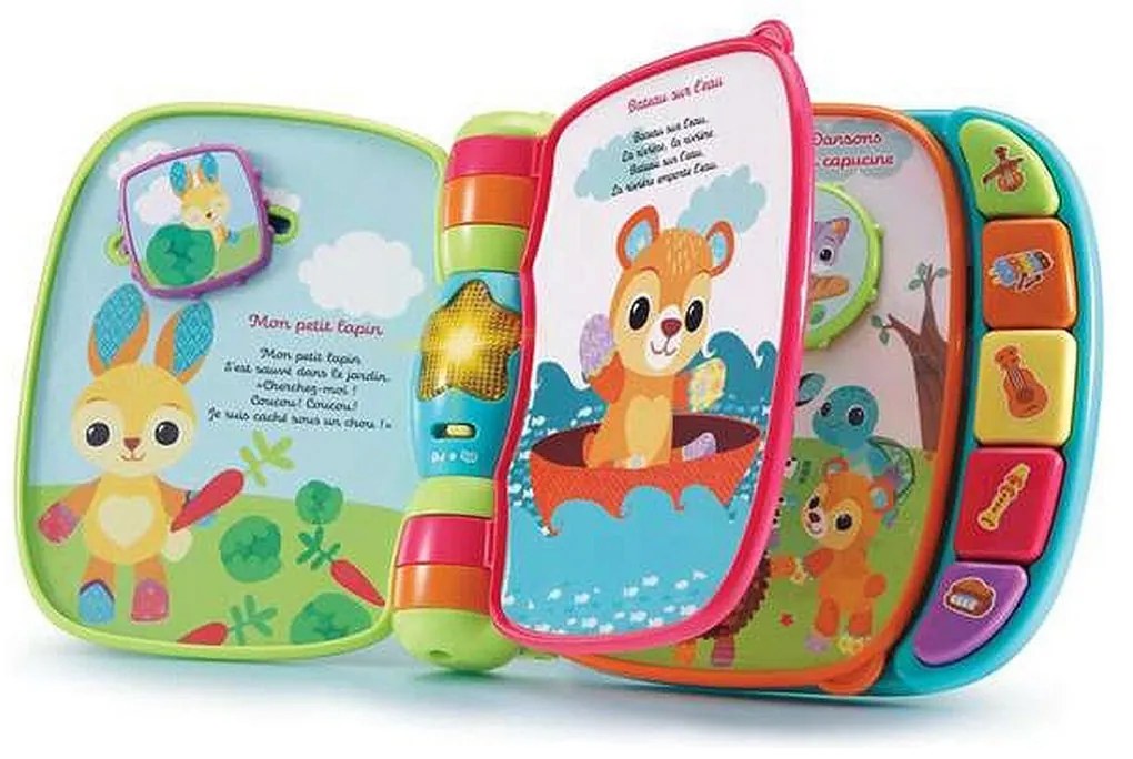 Giocattolo per bebè Vtech Libro musical primeras canciones. 19 x 22 x 4 cm