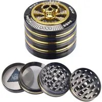 Grinder 50 mm 4 Livelli per Spezie Erbe e Tabacco Teschio