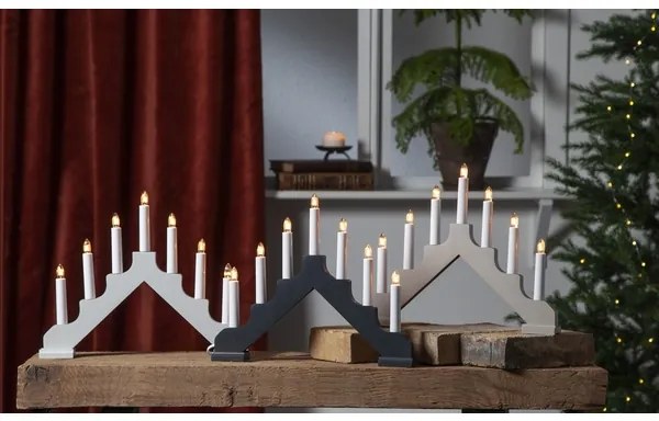 Eglo 410456 - Candelabro di Natale ADA 7xE10/3W/230V bianco