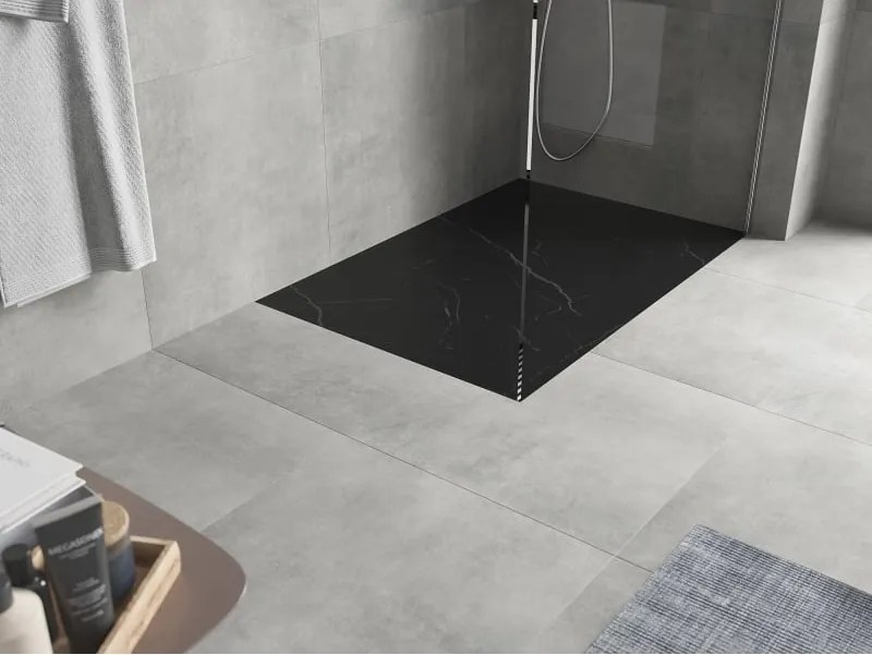Mexen Hugo piatto doccia rettangolare SMC 120 x 90 cm, pietra nera - 42759012