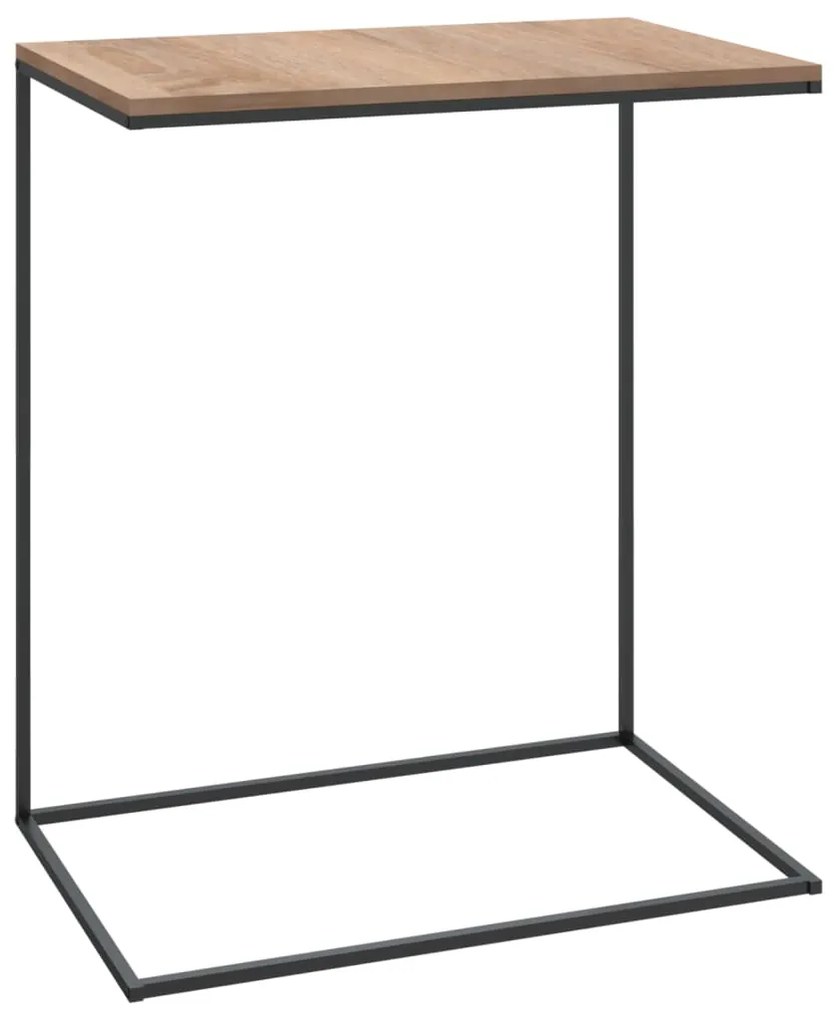 Tavolino da salotto nero 55x35x66 cm in legno multistrato