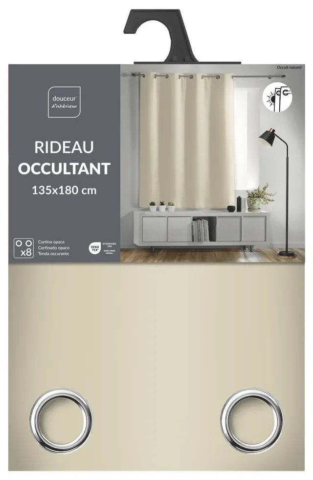 Tenda oscurante beige 135x180 cm Occult – douceur d'intérieur