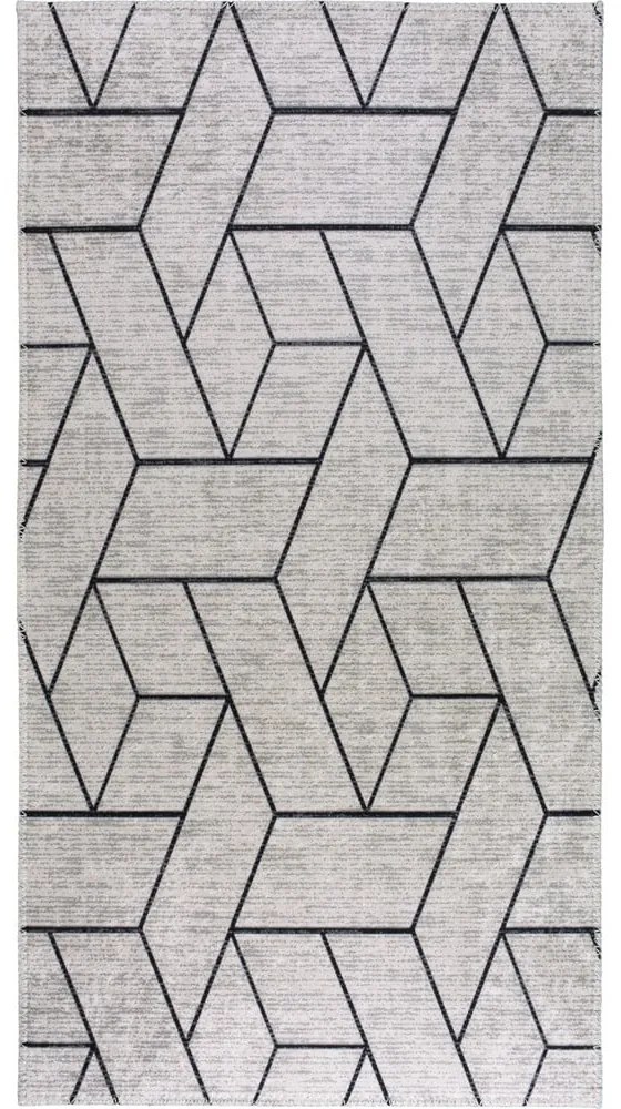 Tappeto lavabile grigio chiaro 120x180 cm - Vitaus