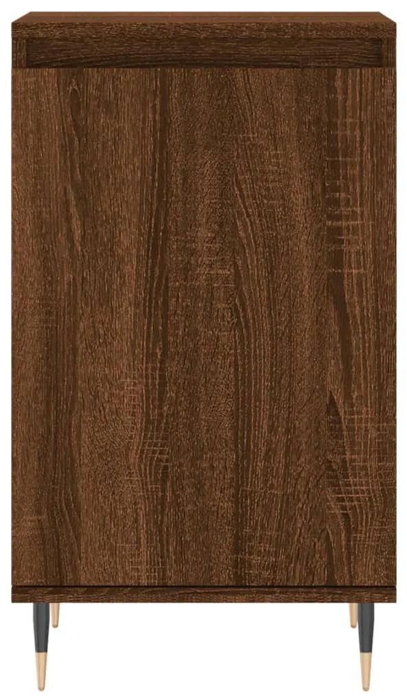 Credenza rovere marrone 40x35x70 cm in legno multistrato