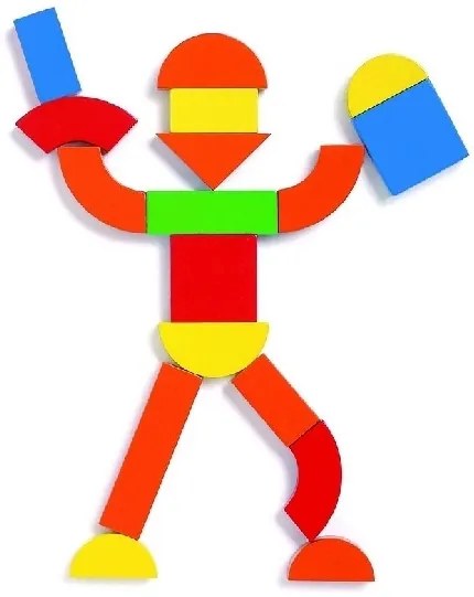 Geoform - valigetta con pezzi in legno magnetici