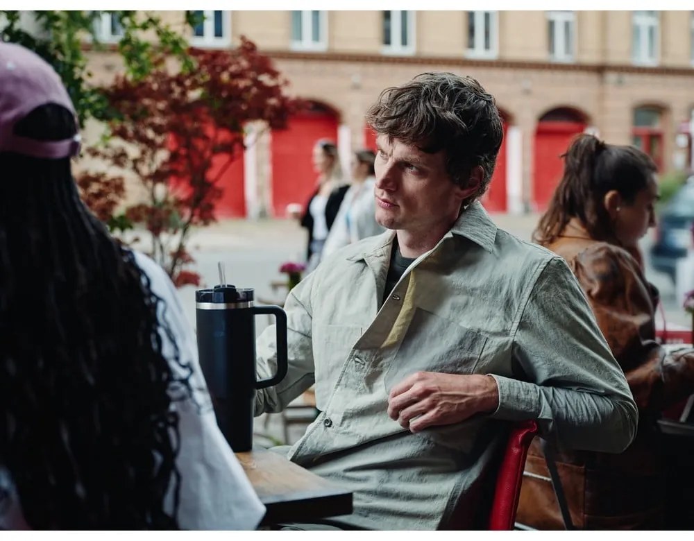 Borraccia termica nera in acciaio inox 1,18 l Quencher H2.0 FlowState Tumbler Black – Stanley