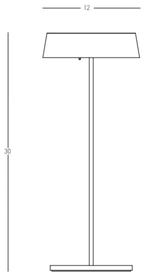 Zambelis E290 - Lampada LED dimmerabile da esterno LED/2,2W/3,7V 2200 mAh IP54 bianco