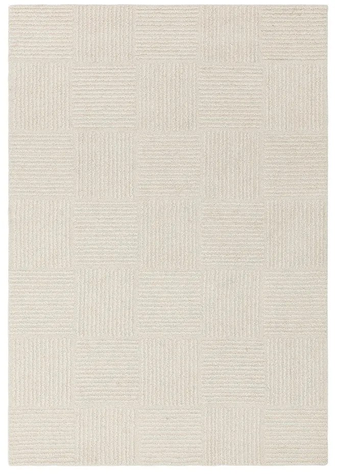 Tappeto in lana avorio tessuto a mano 160x230 cm Zennith Grid - Asiatic Carpets