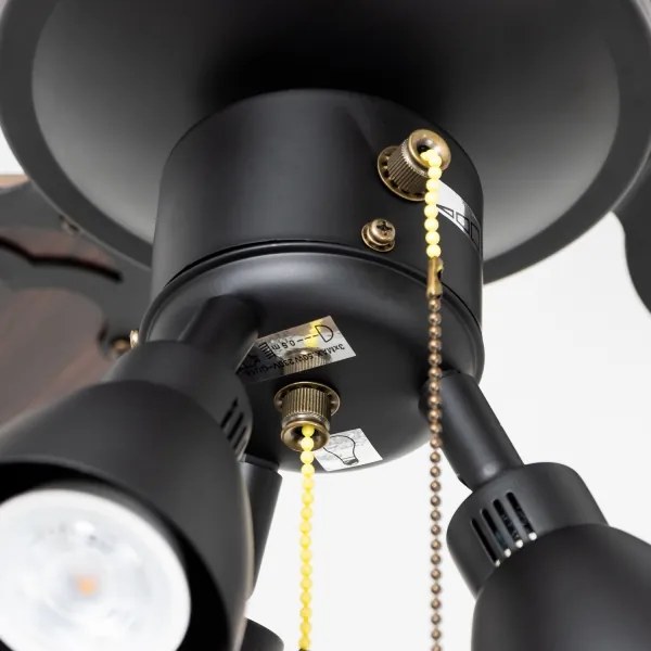 ZEVENTI - Ventilatore da soffitto ZURRIOLA 3xGU10/50W/230V