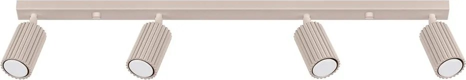 Faretto grigio tortora in metallo 6,5x81 cm Gleam – Sollux