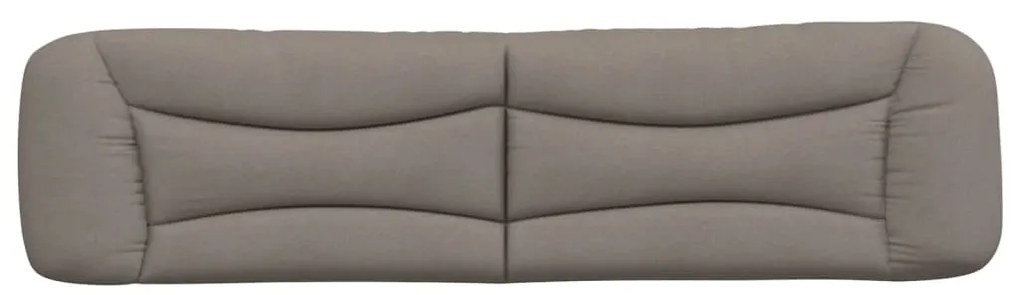 Cuscino testiera tortora 200 cm in tessuto