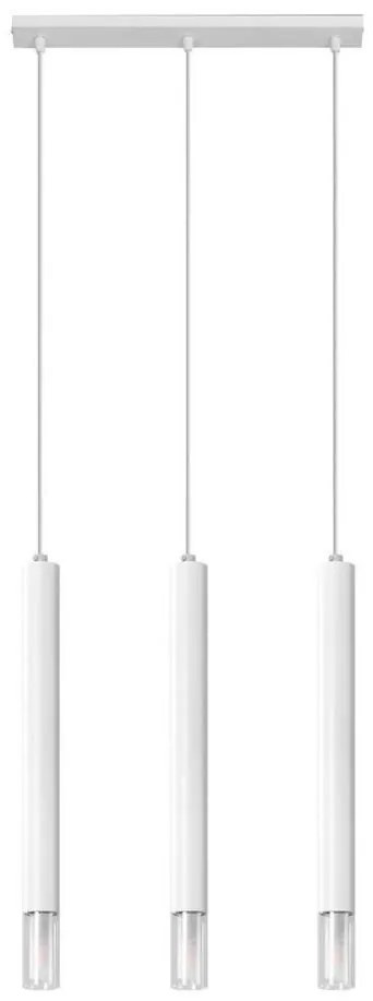 Sollux SL.0959 - Lampadario su corda VIZIER 3xG9/40W/230V bianco