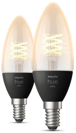 SET 2xLED Lampadina Dimmerabile Philips Hue WHITE FILAMENT E14/4,5W/230V 2100K