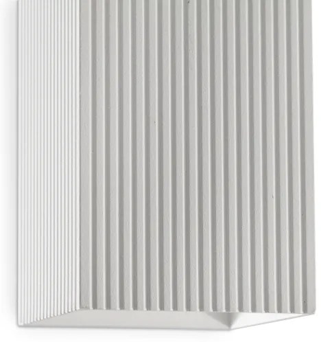 FARO 40565 - Applique SOLE 2xGU10/8W/230V bianco ondulato quadrato