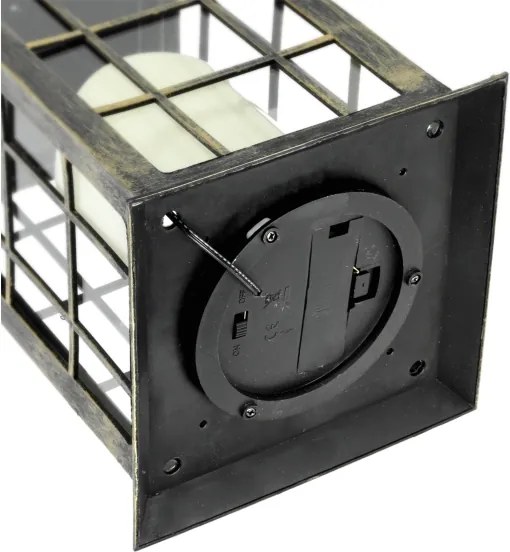 LED Lampada solare a sospensione LED/0,02W/1,2V 1xAA 2700K IP44 patina