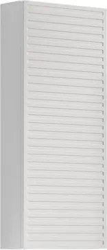 Pensile bagno Pixel Stripes laccato opaco bianco, 1 anta apertura da sinistra P 17 x L 30 x H 80 cm