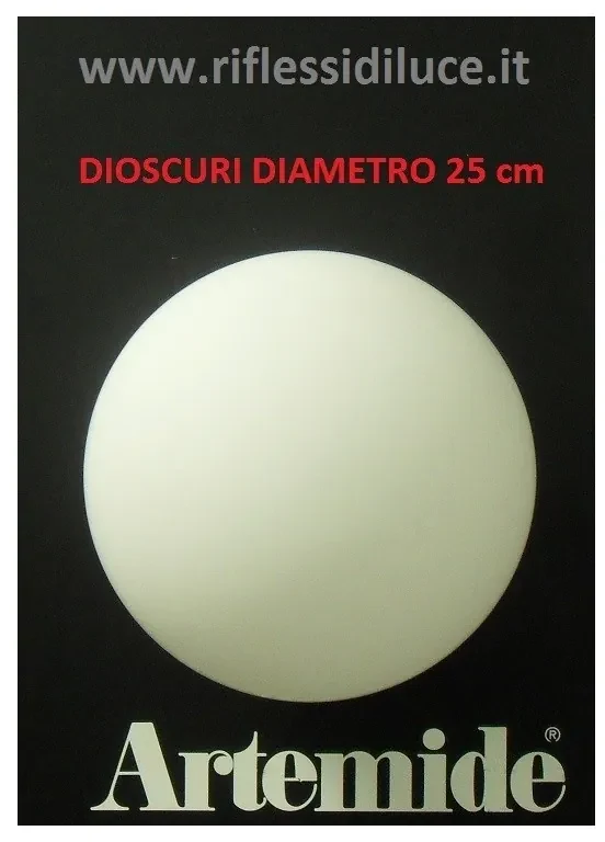 Artemide Dioscuri 25 ricambio diffusore in vetro