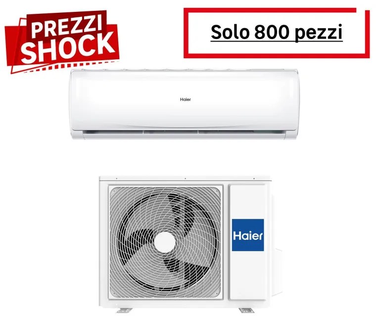 Condizionatore a muro monosplit HAIER Trendy kw 2.5 9000 BTU classe raffreddamento A++ classe riscaldamento A+