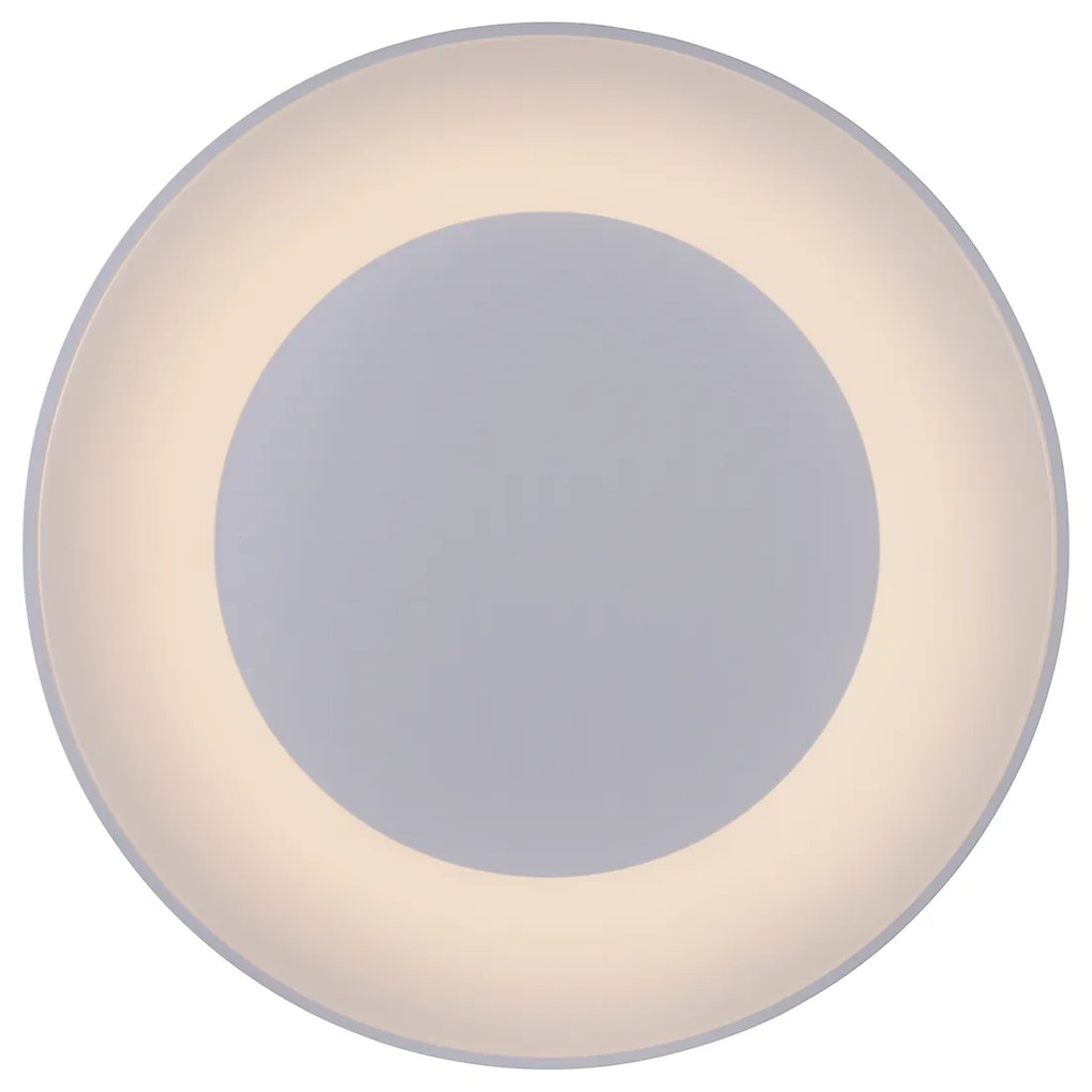 Plafoniera bianca incl. LED con telecomando - Meidan