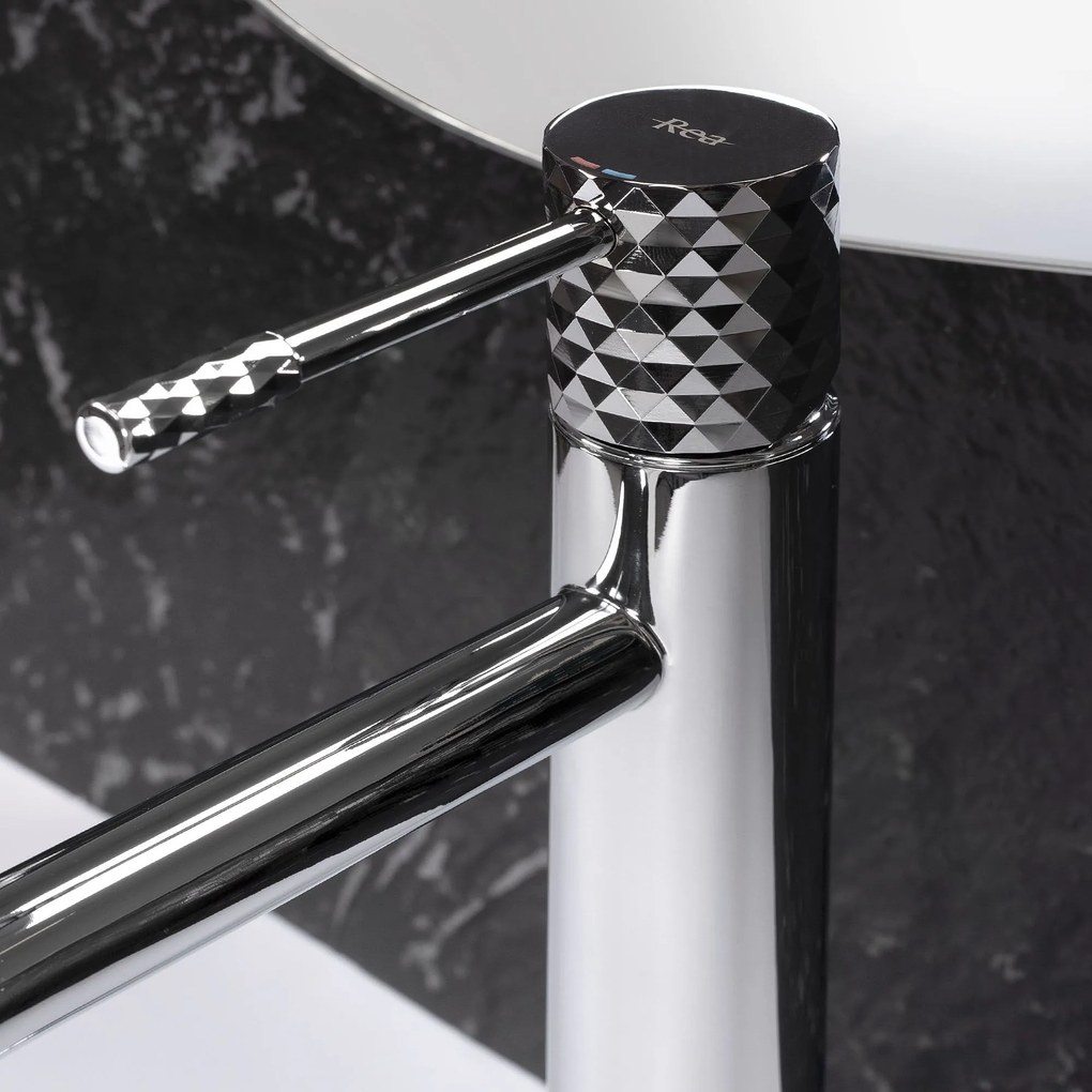 Rubinetto da lavabo Rea Lungo Diamond Chrome High