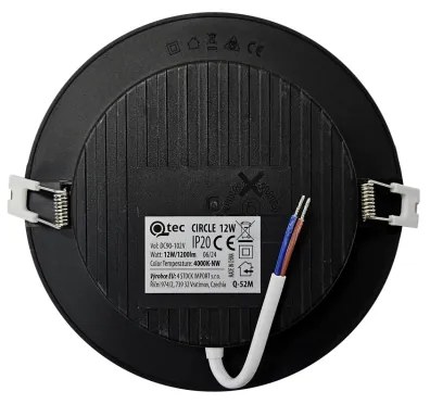 Lampada LED da incasso CIRCLE LED/12W/230V 4000K diametro 17 cm nero