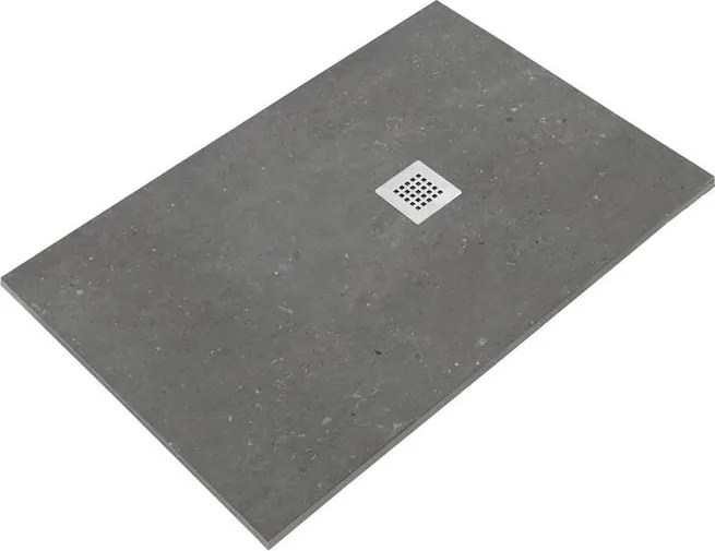 Piatto doccia SANYCCES in resina STRATO antracite L 80 x L 160 cm