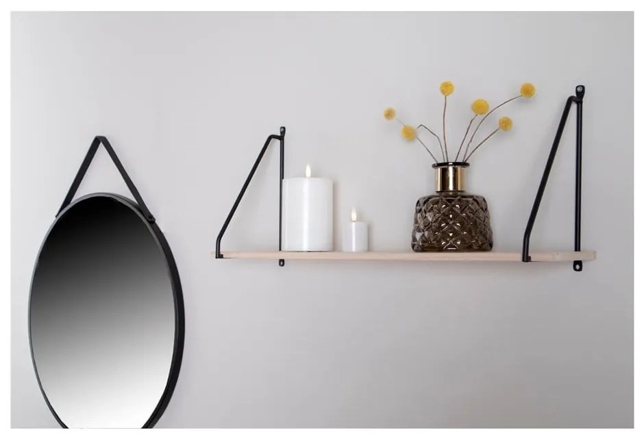 Scaffale in legno massiccio nero pavlovnia Arnhem - House Nordic