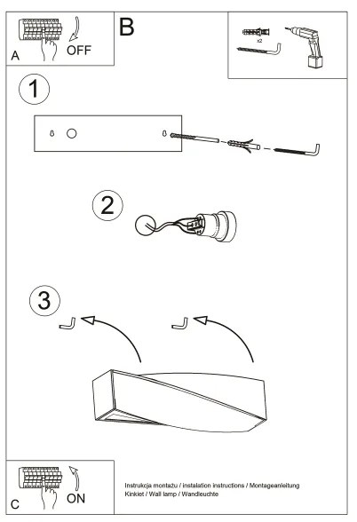 Brilagi -  Applique a LED KERRY 1xE27/7,5W/230V ceramiche/bianco