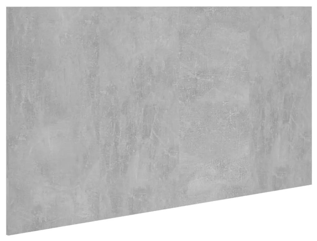 Testiera letto grigio cemento 160x1,5x80cm in legno multistrato