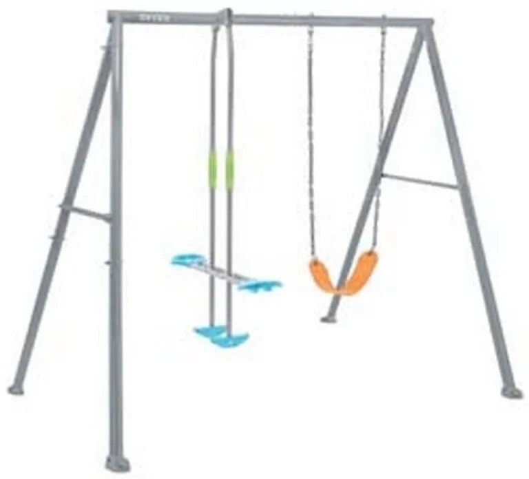 Altalena per bambini 2 giochi 3-10 anni CM.251X254X211H. - CM.251X254X211H. - peso KG.28,6 (44114)