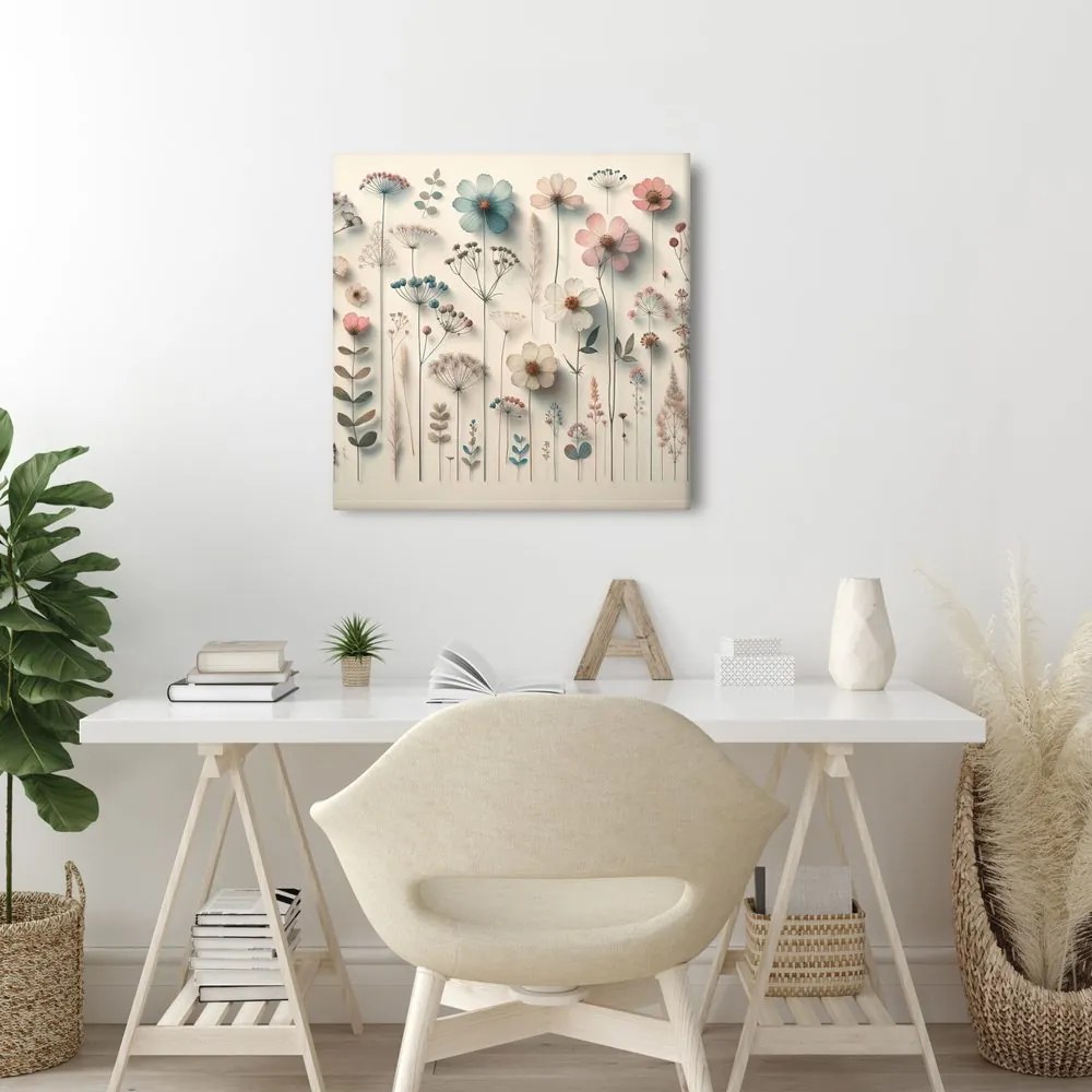 Quadro su tela – Fiorellini di prato in stile romantico