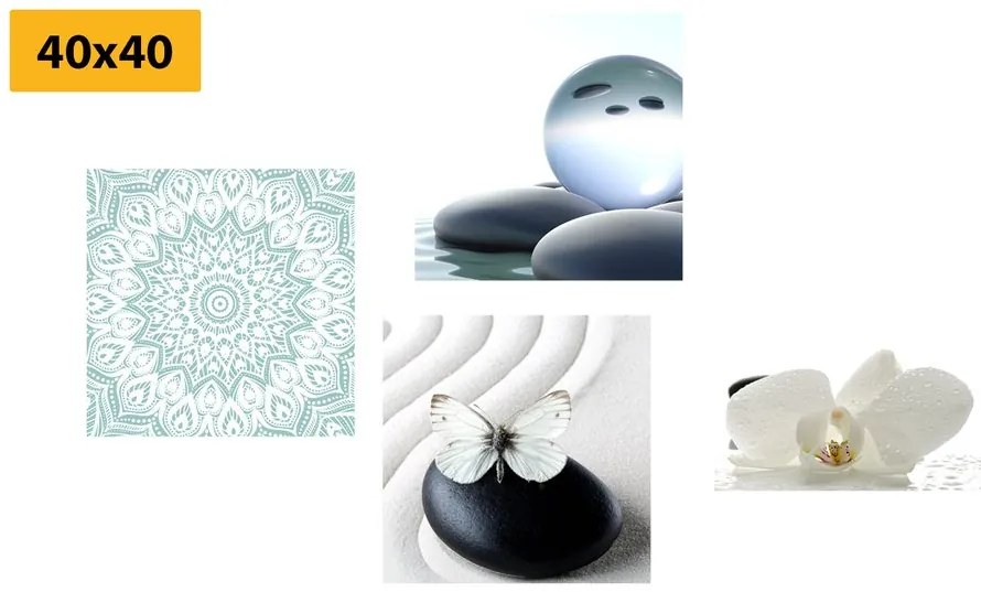 Set di quadri – Feng Shui in tonalità delicate