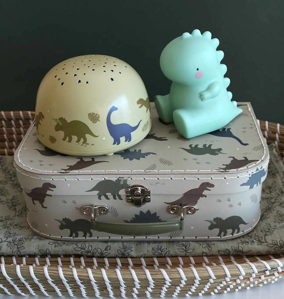 A Little Lovely Company - lampada con proiettore - dinosauri
