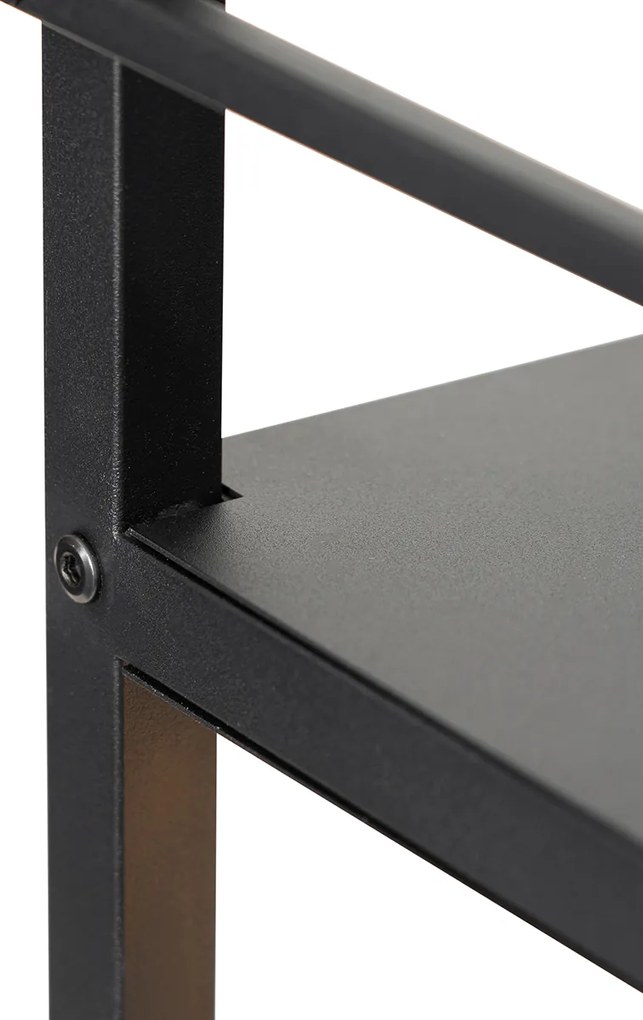 Lampada da terra industriale intelligente nera con WiFi G95 - Cage Rack