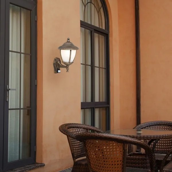 Rabalux 7836 - Applique da esterno con sensore MADRID 1xE27/60W/230V IP43