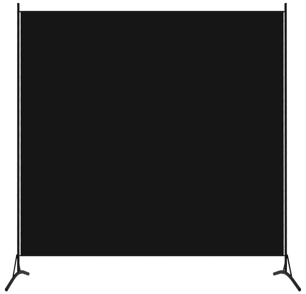 Paravento Nero 175x180 Cm İn Tessuto /