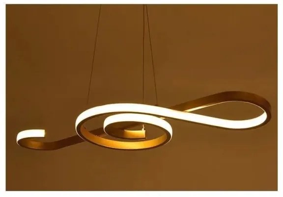 Lampadario LED a sospensione con filo LED/18W/230V 3000K oro