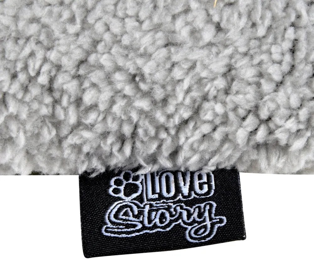 Coperta nera per cani con agnello 50x80 cm - Love Story