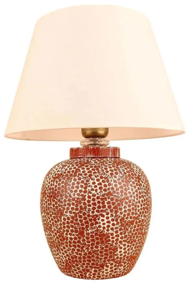 Lampada da tavolo RAMZES 1xE27/40W/230V crema/rosso