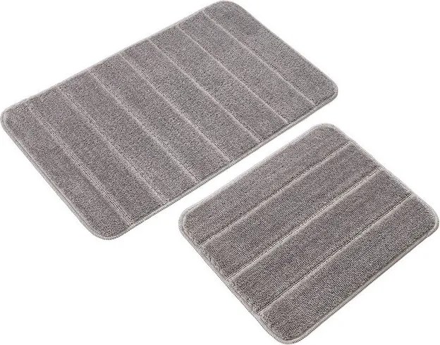 Set di tappetini per il bagno grigi 2 pz 50x80 cm Yeni Cizgli – Foutastic