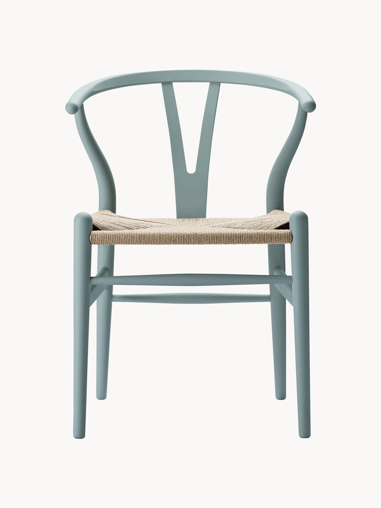 Sedia in legno con seduta intrecciata CH24 Wishbone Chair
